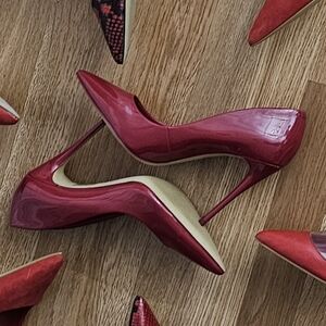 Aldo Stessy Red Patent Leather High Heel Pumps